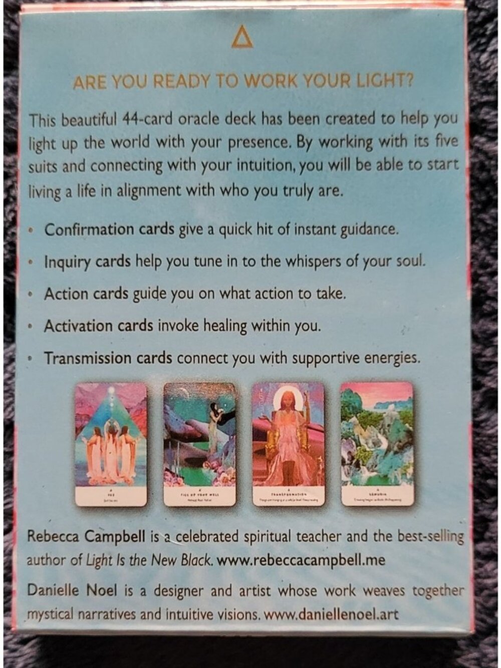 Work Your Light Oracle Deck By Rebecca Campbell Spiritual, Meditation - 44 Cards - Picture 3 of 8